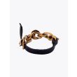 Goti Bracelet BR2043 Gold-Plated Silver/Leather Back View