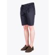 Giab's Archivio Magnifico Stretch Cotton Pleated Short Navy Blue 3