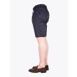 Giab's Archivio Magnifico Stretch Cotton Pleated Short Navy Blue 4