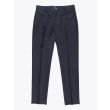 Giab's Archivio David Slim-Fit Stretch Wool/Polyamide Flat-Front Pants Black Front View