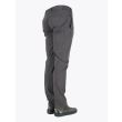Giab's Archivio Masaccio Cotton Drawstring Pants Anthracite Three-quarter back view