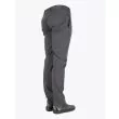 Giab's Archivio Masaccio Cotton Drawstring Pants Anthracite Three-quarter back view