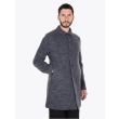 Harris Wharf London Man Mac Coat Rought Tartan Middle Grey Right Quarter