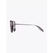 Alexander McQueen Sunglasses Shield Piercing Ruthenium - E35 SHOP