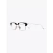 Thom Browne TB-422 Glasses Silver/Navy - E35 SHOP