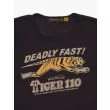 Johnson Motors Deadly Fast Women's T-Shirt Black Front Details