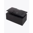 Kuboraum Mask X11 Hybrid-Frame Sunglasses Black Shine with pocket flexible nylon case, custom cleaning cloth, and paper box front view