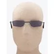 Kuboraum Mask H40 Frameless Sunglasses Black with mannequin front view