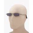 Kuboraum Mask H40 Frameless Sunglasses Black with mannequin three-quarter left view