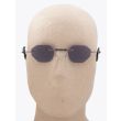 Kuboraum Mask H45 Frameless Sunglasses Black with mannequin front view
