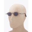 Kuboraum Mask H45 Frameless Sunglasses Black with mannequin three-quarter left view