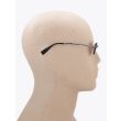 Kuboraum Mask H45 Frameless Sunglasses Black with mannequin side view