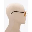 Kuboraum Mask P8 D-Frame Glasses Caramel with mannequin side view