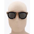 Kuboraum Mask W1 Round-Frame Sunglasses Honey/Black with mannequin front view