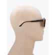 Kuboraum Mask W1 Round-Frame Sunglasses Honey/Black with mannequin side view