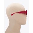 Kuboraum Mask X11 Hybrid-Frame Sunglasses Red/Coral Neon with mannequin side view 