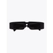 Kuboraum Mask X5 Rectangular-Frame Sunglasses Black frame with temple folded front view
