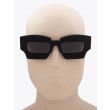 Kuboraum Mask X6 Cat-Eye Sunglasses Black Shine with mannequin front view