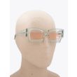 Kuboraum Mask X6 Cat-Eye Sunglasses Mint with mannequin three-quarter right view