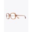 Masahiromaruyama Dessin MM-0002 No.4 Optical Glasses Clear Light Brown Front View Three-quarter