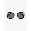 Masahiromaruyama Straight MM-0023 No.1 Sunglasses Black / Gold Front View