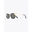 Masahiromaruyama Straight MM-0023 No.1 Sunglasses Black / Gold Front View Three-quarter