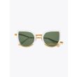 Masahiromaruyama Erase MM-0032 No.3 Sunglasses White / Gold Front View