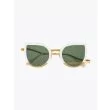 Masahiromaruyama Erase MM-0032 No.3 Sunglasses White / Gold Front View