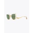 Masahiromaruyama Erase MM-0032 No.3 Sunglasses White / Gold Front View Three-quarter