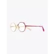 Masahiromaruyama Twist MM-0038 No.4 Optical Glasses Gold / Red Front View Three-quarter
