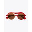 Masahiromaruyama Monocle MM-0051 No.3 Sunglasses Marble Red / Gold Front View