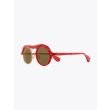Masahiromaruyama Monocle MM-0051 No.3 Sunglasses Marble Red / Gold Three-quarter Front View