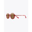 Masahiromaruyama Monocle MM-0053 No.3 Sunglasses Marble Red / Red Three-quarter Front View