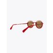 Masahiromaruyama Monocle MM-0053 No.3 Sunglasses Marble Red / Red Three-quarter Back View