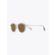 Masahiromaruyama Monocle MM-0055 No.3 Sunglasses Clear Gray / Silver Three-quarter Front View