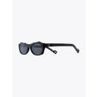 Pawaka Enambelas 16 Cat-Eye Sunglasses Matte Black Three-quarters View