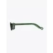 Pawaka Enambelas 16 Cat-Eye Sunglasses Olive Side View