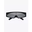 Rick Owens Gene Sunglasses Black / Flash Silver Front View