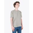 Salvatore Piccolo Henley T-Shirt Fango Front Three-quarters