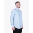 Salvatore Piccolo Slim Fit Collar PC-Open Cotton Oxford 120 Shirt Light Blue Front Three-quarter