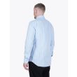 Salvatore Piccolo Slim Fit Collar PC-Open Cotton Oxford 120 Shirt Light Blue Back Three-quarter