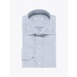 Salvatore Piccolo Slim Fit Collar PC-Open Striped Blue Cotton Oxford Shirt White