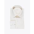 Salvatore Piccolo Cotton Dress Shirt Striped Ecru
