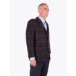 Salvatore Piccolo Unstructured Wool Blazer Prince of Wales Checked Brown / Navy Blue 2