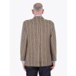 Salvatore Piccolo Prince of Wales Beige/Blue Wool Blazer Back View