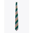 Salvatore Piccolo Ties Striped Wool and Silk Green / Camel 1