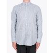 Salvatore Piccolo Slim Fit Button Down Striped Oxford Shirt Indigo 2
