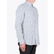 Salvatore Piccolo Slim Fit Button Down Striped Oxford Shirt Indigo 4
