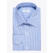 Salvatore Piccolo Slim-Fit Cotton Oxford Dress Striped Navy 1