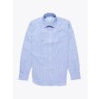 Salvatore Piccolo Slim-Fit Cotton Oxford Dress Striped Navy 2
